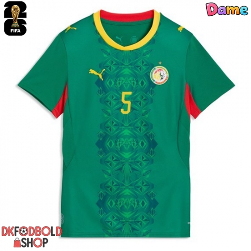 Senegal Idrissa Gueye #5 Udebanetrøje Dame VM 2026 Kort ærmer